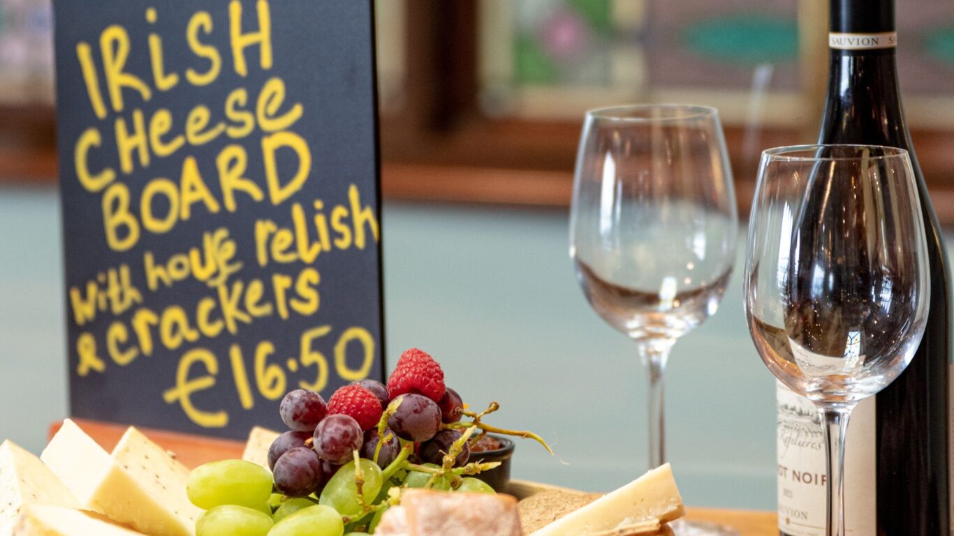 GC Cheeseboard and wine